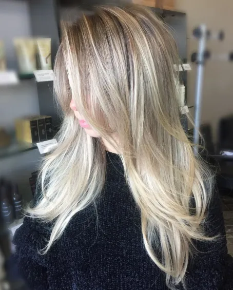 1. Long Layered and Highlighted Fine Hair