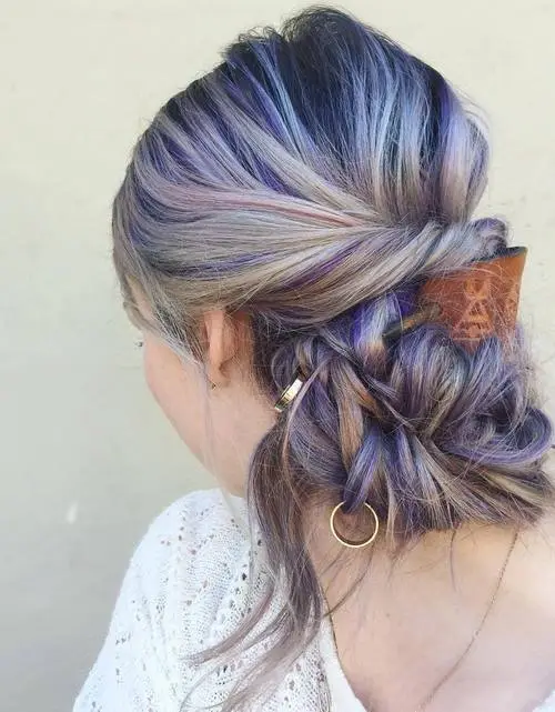 Two-Toned Bohemian Updo