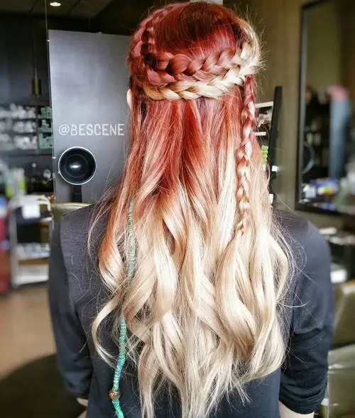 7. Ombre Hair with Accents
