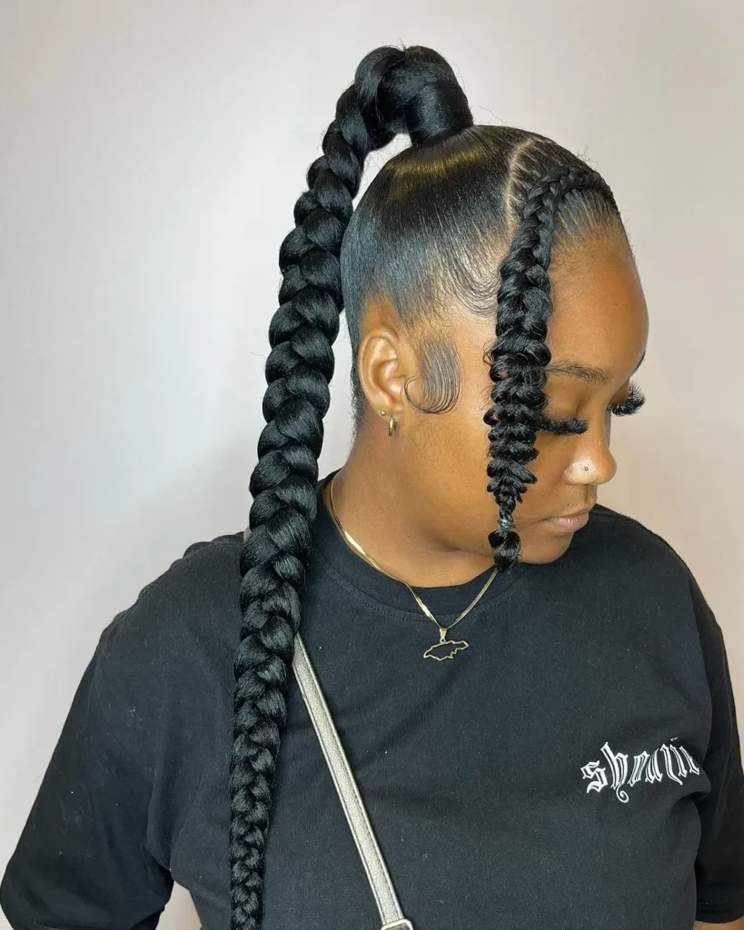 Low Ponytail with Waves