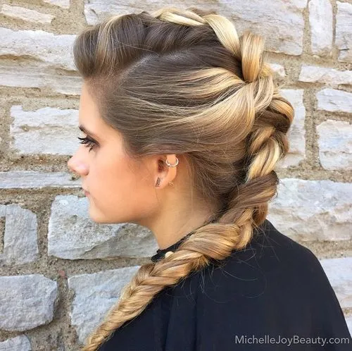 French Braid with a Twist