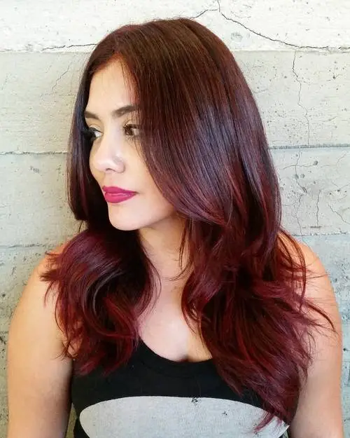 9. Brown and Burgundy Waves
