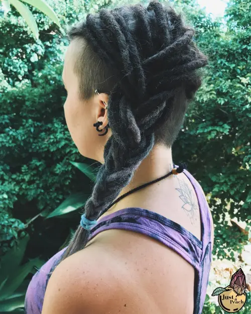 Dreadlocks Side-Braid and Undercut