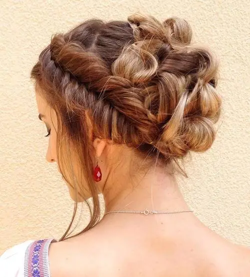 Soft and Feminine Boho Updo