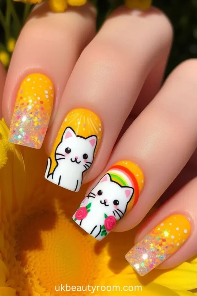 bright cat nails