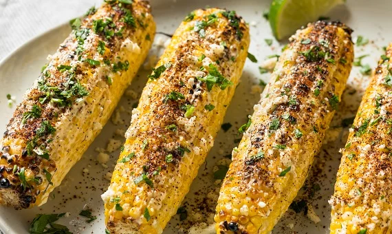 Grilled Corn on the Cob with Chili Lime Butter