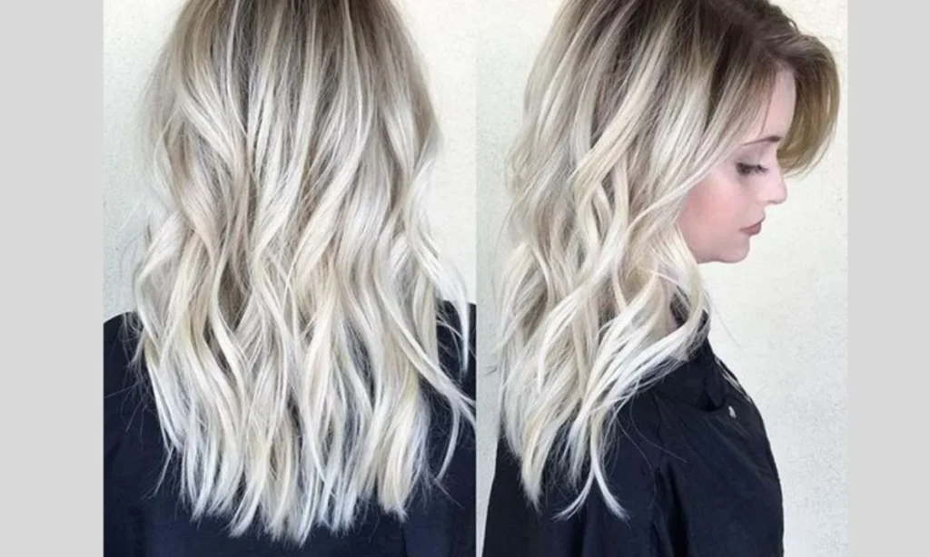 IV. Icy Blonde Balayage with Lowlights