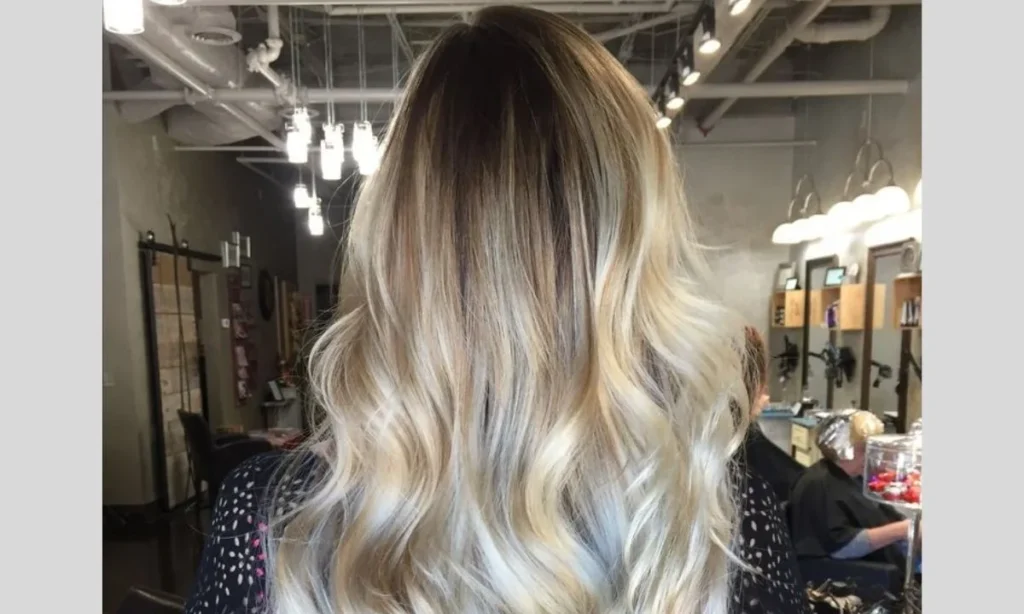  Long Hair: Icy Blonde Balayage