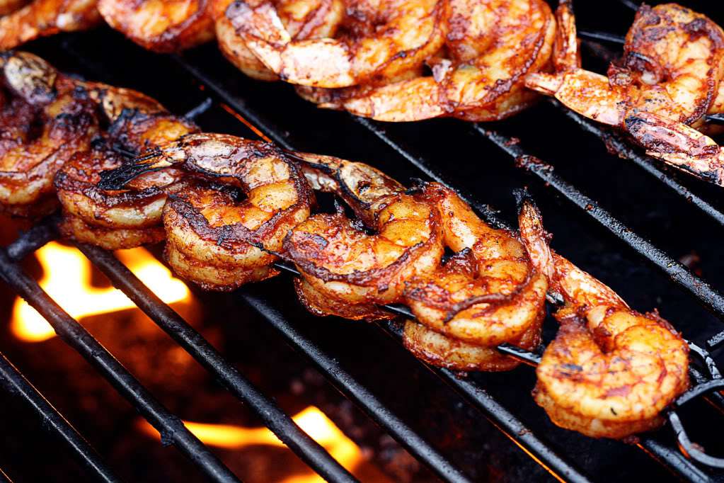 BBQ Grilled Shrimp Skewers