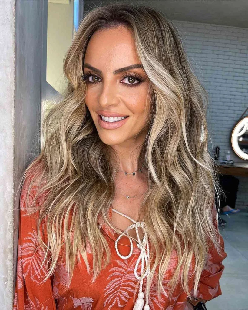 Blonde Balayage and Beachy Waves