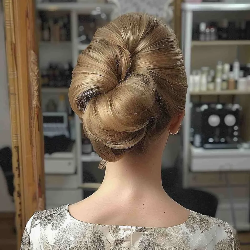 Elegant 60s Updo: