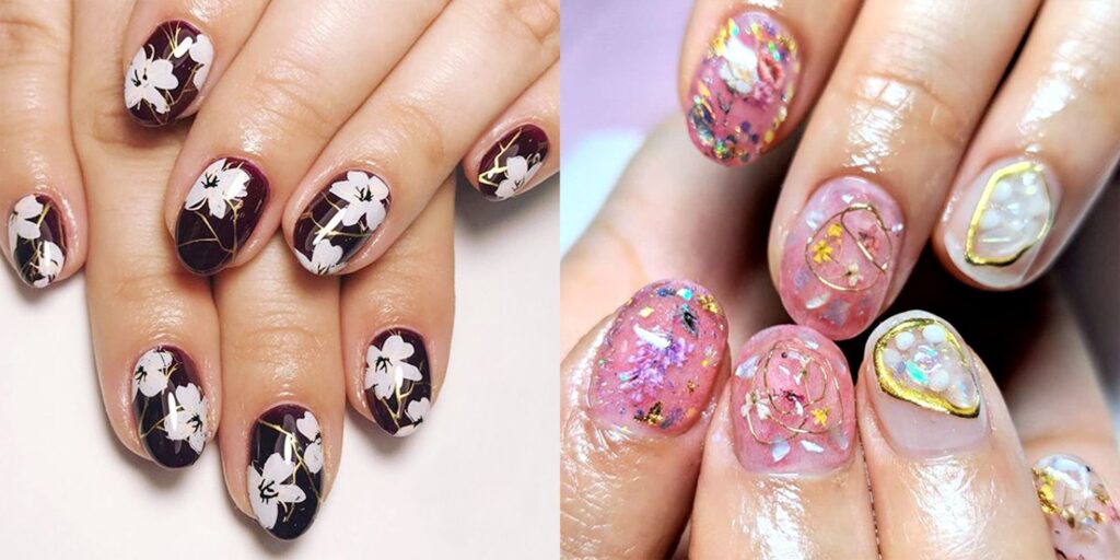 7. Floral Designs nail art