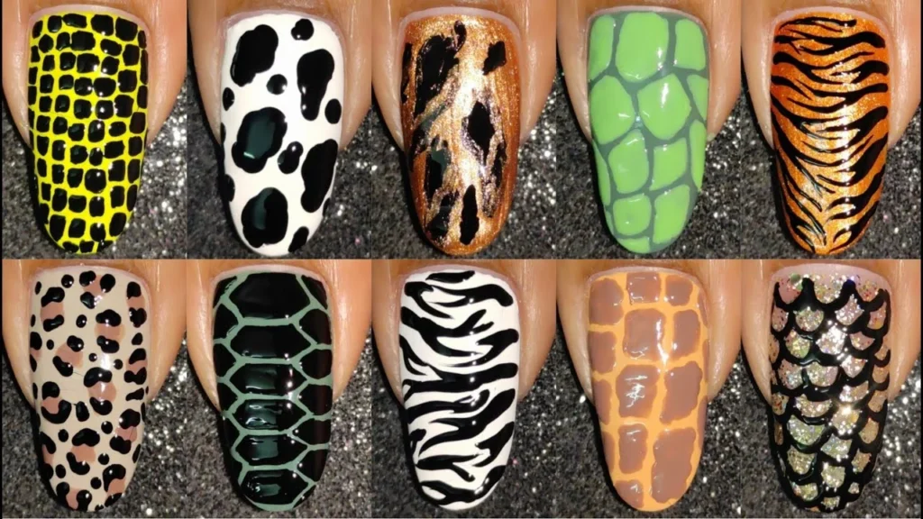 Animal Prints nail art