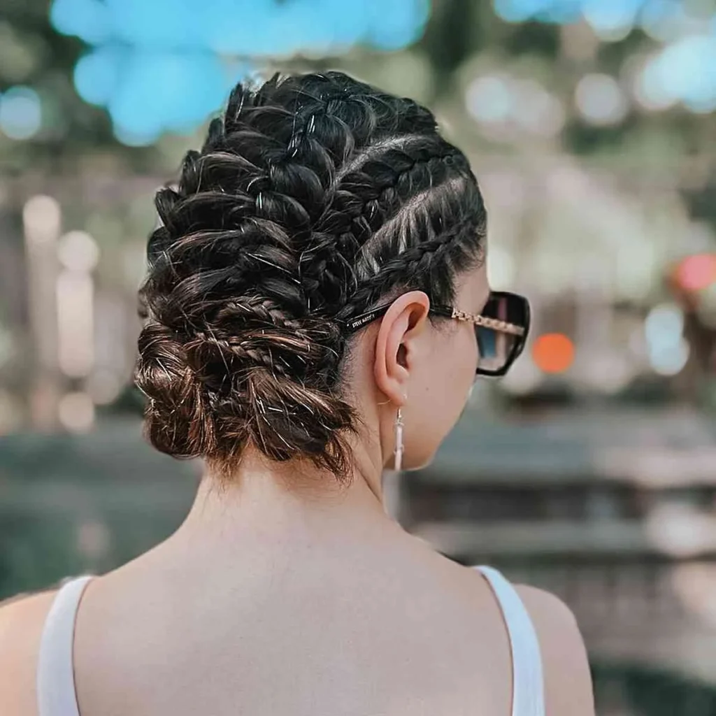 Infinity Waterfall Braid Updo