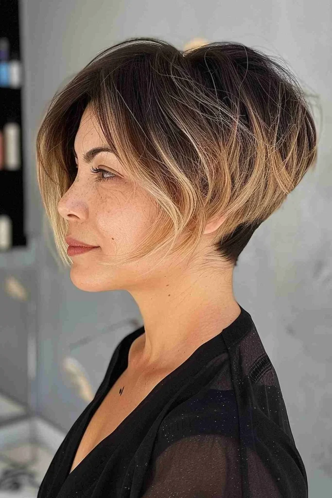 Super Short Stacked Haircut