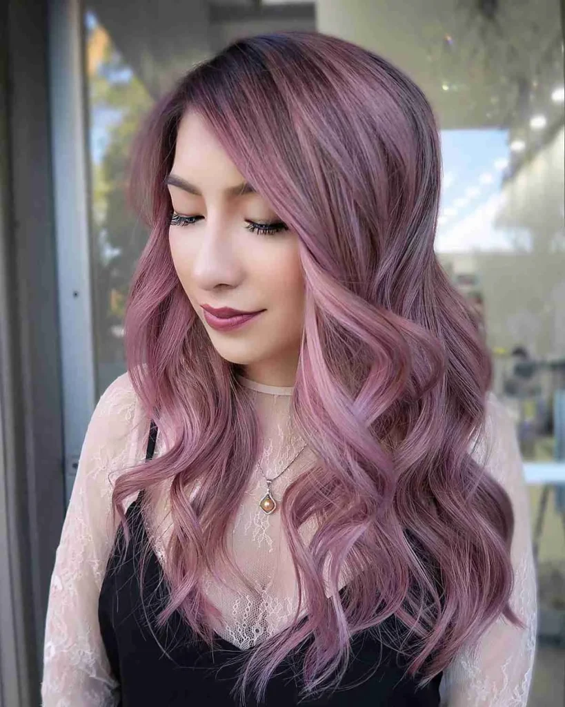 Toasty Pink with Dark Roots