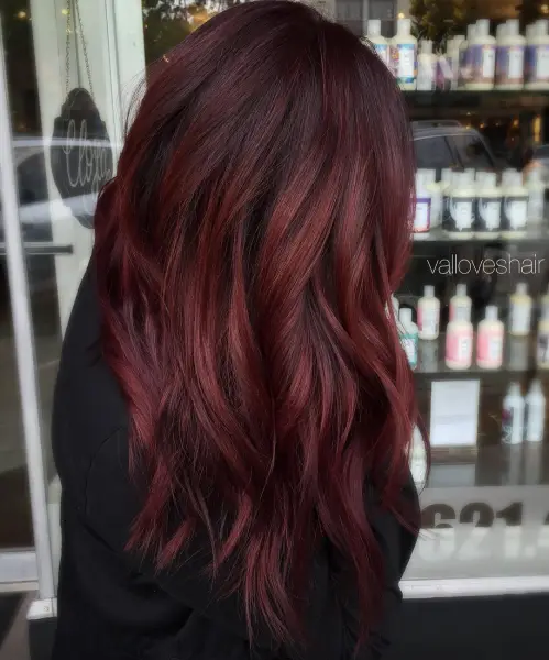 1. Dark Red Velvet Hair
