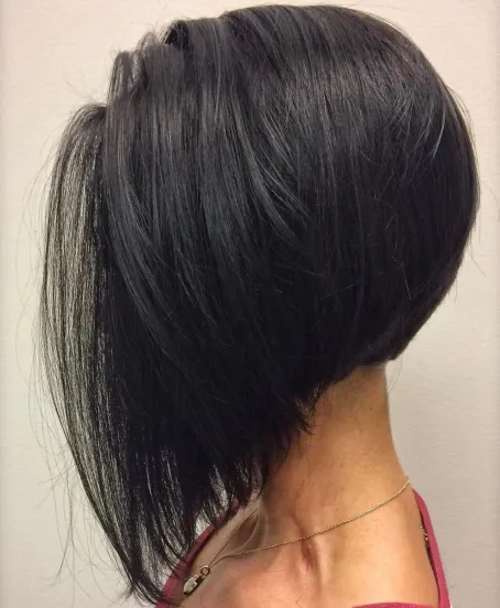 3. Steeply Angled Feathered Bob
