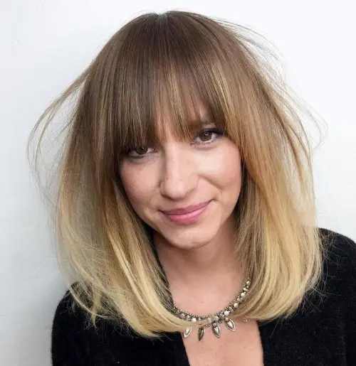 1. Bob with Full Fringe
