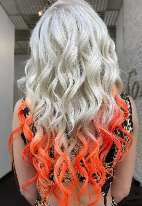 10. Orange Reverse Ombre
