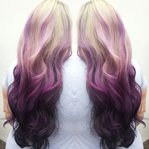 5. Long Weave with Ombre Effect
