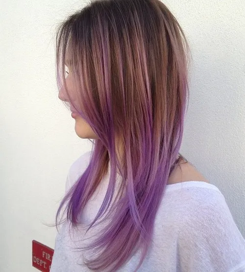 2. Purple Ombre with Layers
