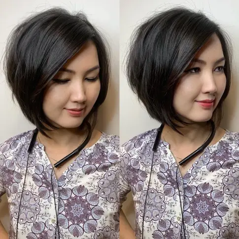 3. Short Angled Bob
