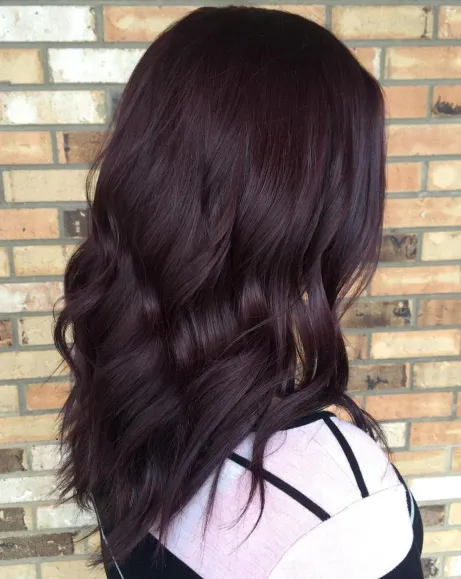 5. Dark Purple Locks
