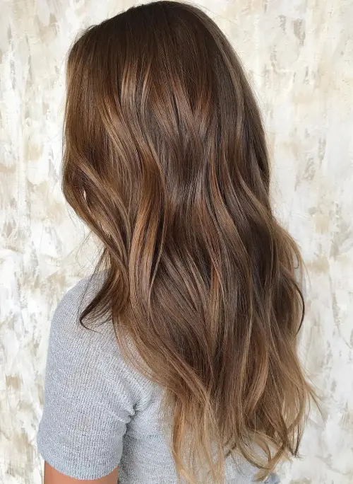 10. Light Brown Hair Idea for Long Locks
