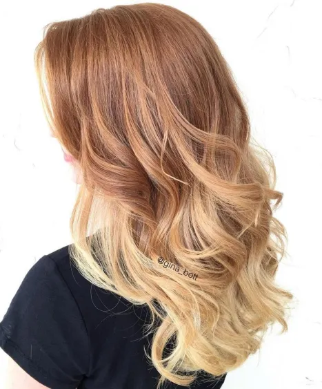 8. Strawberry-to-Blonde Ombre
