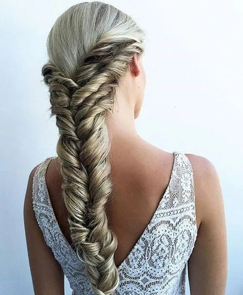 16. Tangled and Twisted Low Braid
