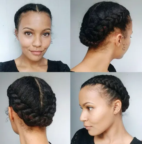 7. Easy Braided Updo Hairstyle
