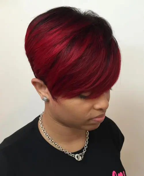 3. Tapered Pixie Bob with Layered Top
