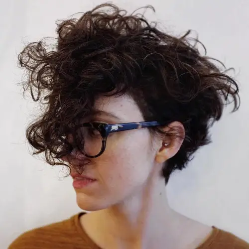 7. Multi-Length Cut for Curly Hair
