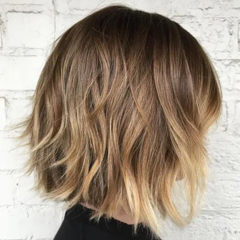 12. Wavy Choppy Bob
