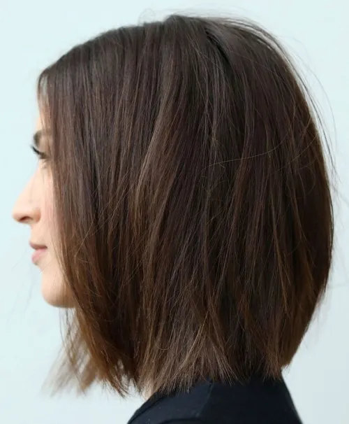 9. Straight Wispy Bob
