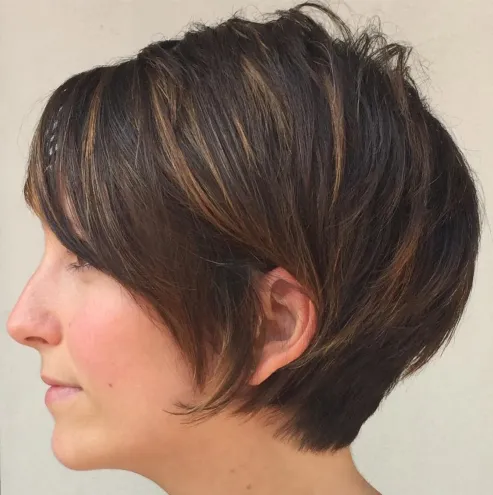 8. Short Bob with Tapered Back
