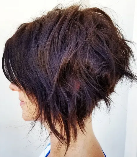 10. Short Stacked Bob with Subtle Balayage
