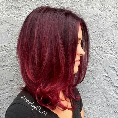 5. Cherry Red Ombre