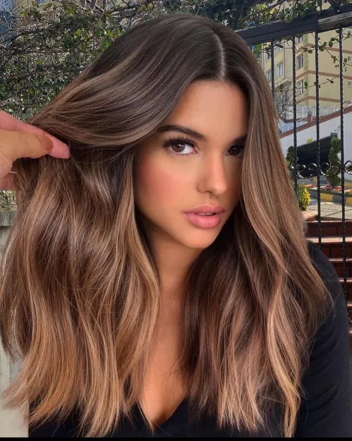 11. Trendy Balayage Style for Thick Locks
