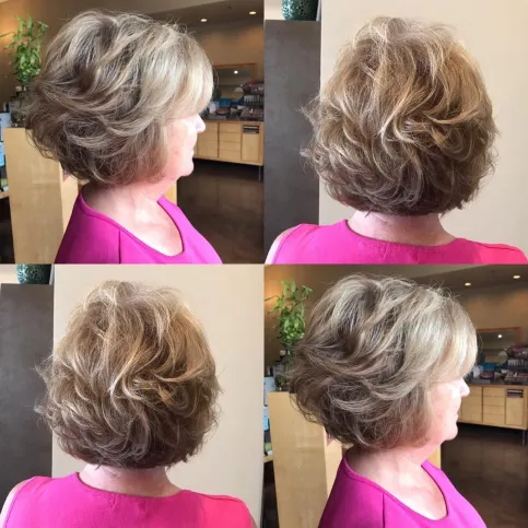 4. Short Layered Hairstyle with Balayage Highlights
