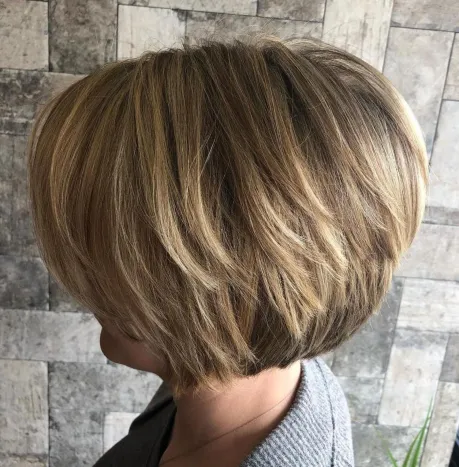 5. Short Two-Tier Bob Cut
