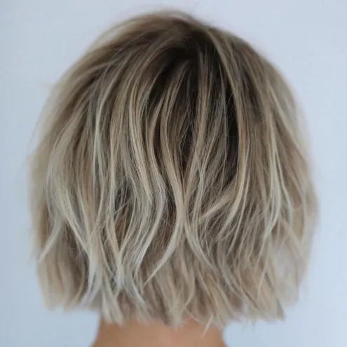 12. Wavy Choppy Bob
