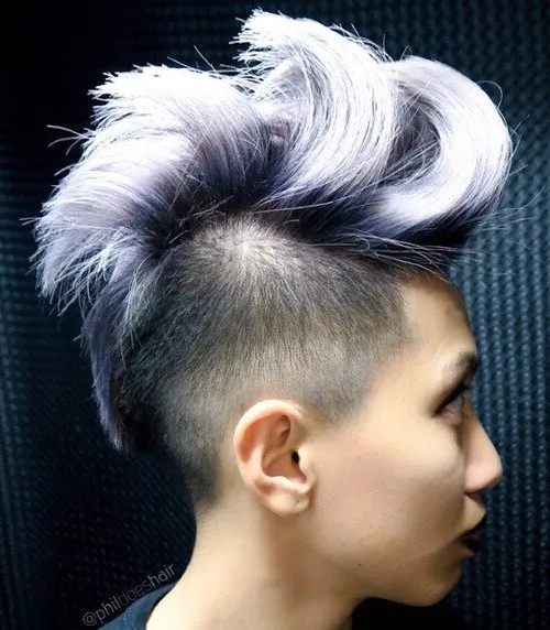 8. Voluminous White Mohawk
