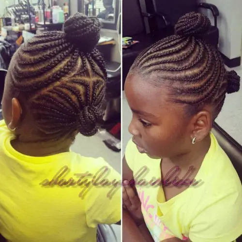 4. Natural Braided Hairstyle for Kids
