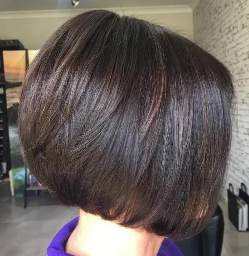 10. Layered Sleek Bob
