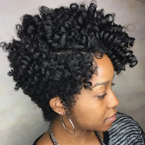 11. Curly Tapered Cut for Natural Hair
