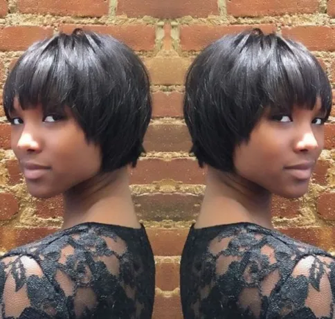 9. Short Bob with Bangs
