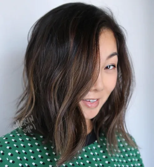 7. Bob with Partial Balayage
