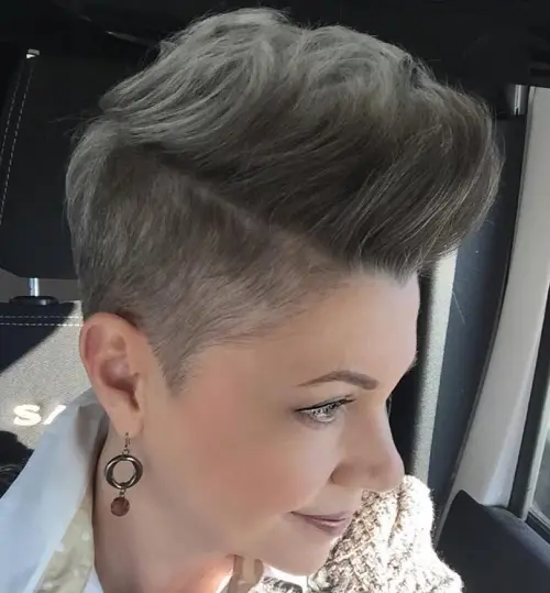 11. Pompadour with Undercut
